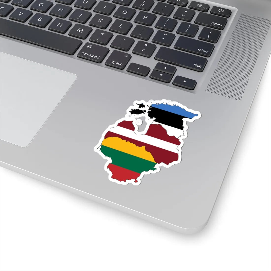 Baltic states flag map (Estonia) STICKER Vinyl Kiss-Cut Decal - The Sticker Space