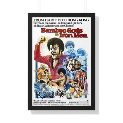 BAMBOO GODS & IRON MEN 1974 - Framed Movie Poster - The Sticker Space