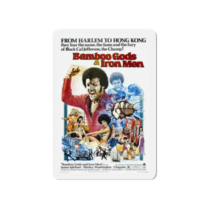 BAMBOO GODS & IRON MEN 1974 Movie Poster - Refrigerator Magnet 4 Inch - The Sticker Space