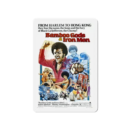 BAMBOO GODS & IRON MEN 1974 Movie Poster - Refrigerator Magnet - The Sticker Space