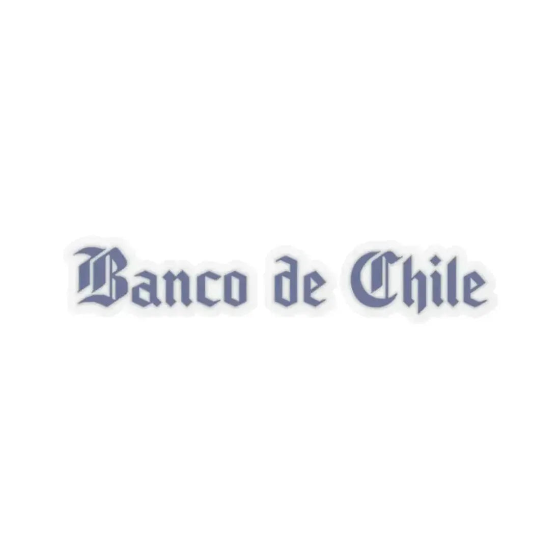 Banco de Chile (Logo) STICKER Vinyl Kiss-Cut Decal 2 Inch Transparent - The Sticker Space