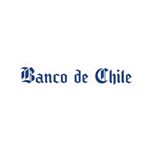 Banco de Chile (Logo) STICKER Vinyl Kiss-Cut Decal 2 Inch White - The Sticker Space