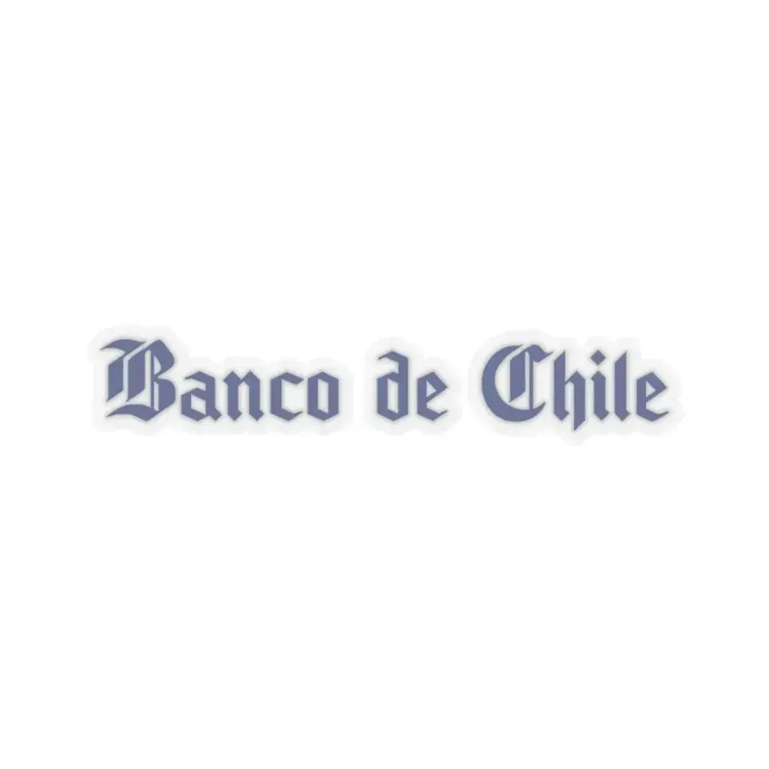 Banco de Chile (Logo) STICKER Vinyl Kiss-Cut Decal 4 Inch Transparent - The Sticker Space