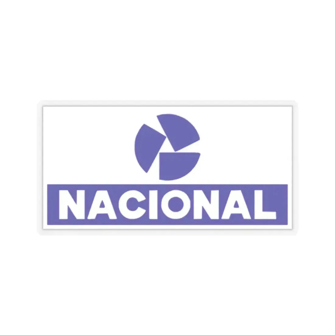 Banco Nacional (blue) (Logo) STICKER Vinyl Kiss-Cut Decal 2 Inch Transparent - The Sticker Space