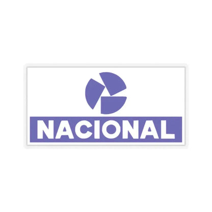 Banco Nacional (blue) (Logo) STICKER Vinyl Kiss-Cut Decal 2 Inch Transparent - The Sticker Space