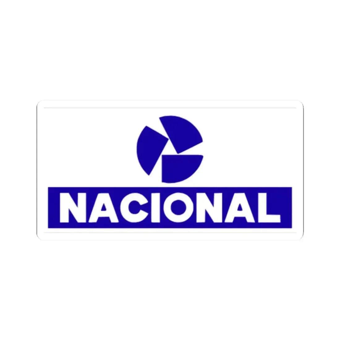 Banco Nacional (blue) (Logo) STICKER Vinyl Kiss-Cut Decal 2 Inch White - The Sticker Space