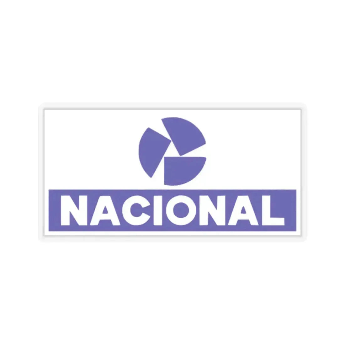 Banco Nacional (blue) (Logo) STICKER Vinyl Kiss-Cut Decal 3 Inch Transparent - The Sticker Space
