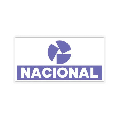 Banco Nacional (blue) (Logo) STICKER Vinyl Kiss-Cut Decal 3 Inch Transparent - The Sticker Space