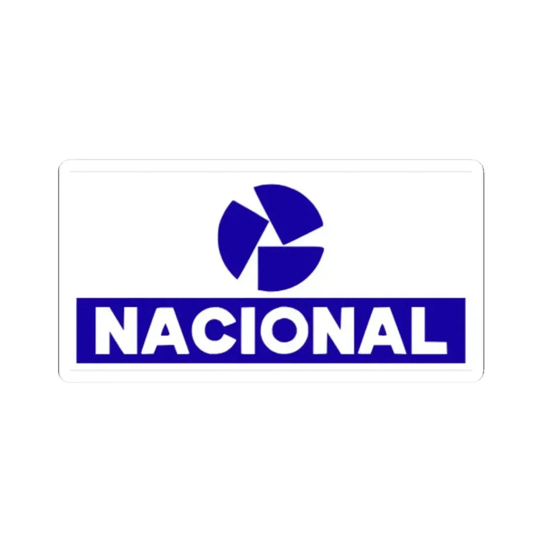 Banco Nacional (blue) (Logo) STICKER Vinyl Kiss-Cut Decal 3 Inch White - The Sticker Space