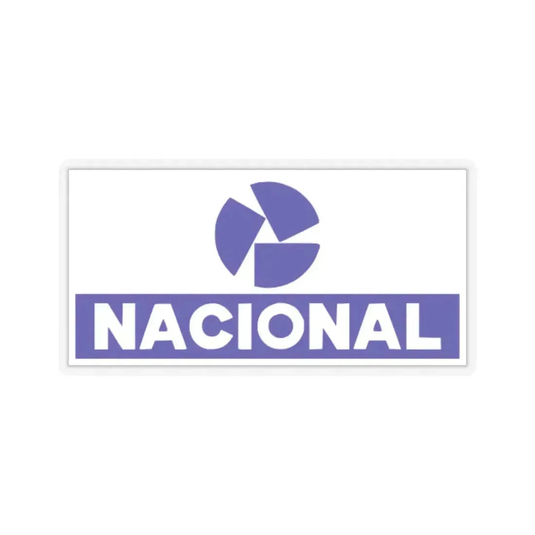 Banco Nacional (blue) (Logo) STICKER Vinyl Kiss-Cut Decal 4 Inch Transparent - The Sticker Space