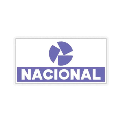 Banco Nacional (blue) (Logo) STICKER Vinyl Kiss-Cut Decal 4 Inch Transparent - The Sticker Space