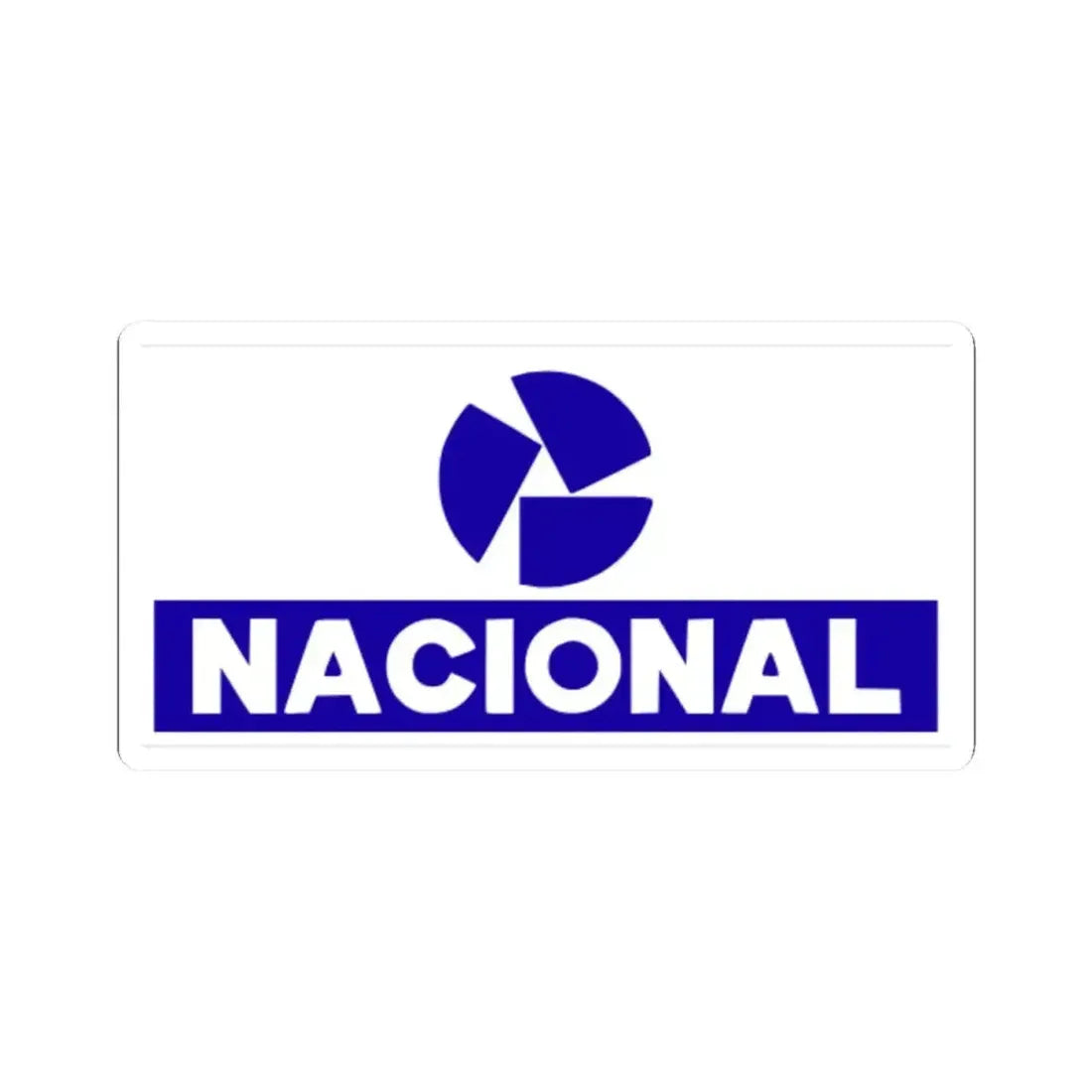 Banco Nacional (blue) (Logo) STICKER Vinyl Kiss-Cut Decal 4 Inch White - The Sticker Space