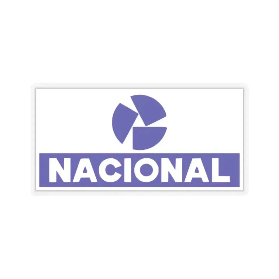 Banco Nacional (blue) (Logo) STICKER Vinyl Kiss-Cut Decal 6 Inch Transparent - The Sticker Space
