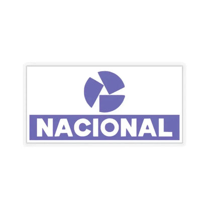 Banco Nacional (blue) (Logo) STICKER Vinyl Kiss-Cut Decal 6 Inch Transparent - The Sticker Space