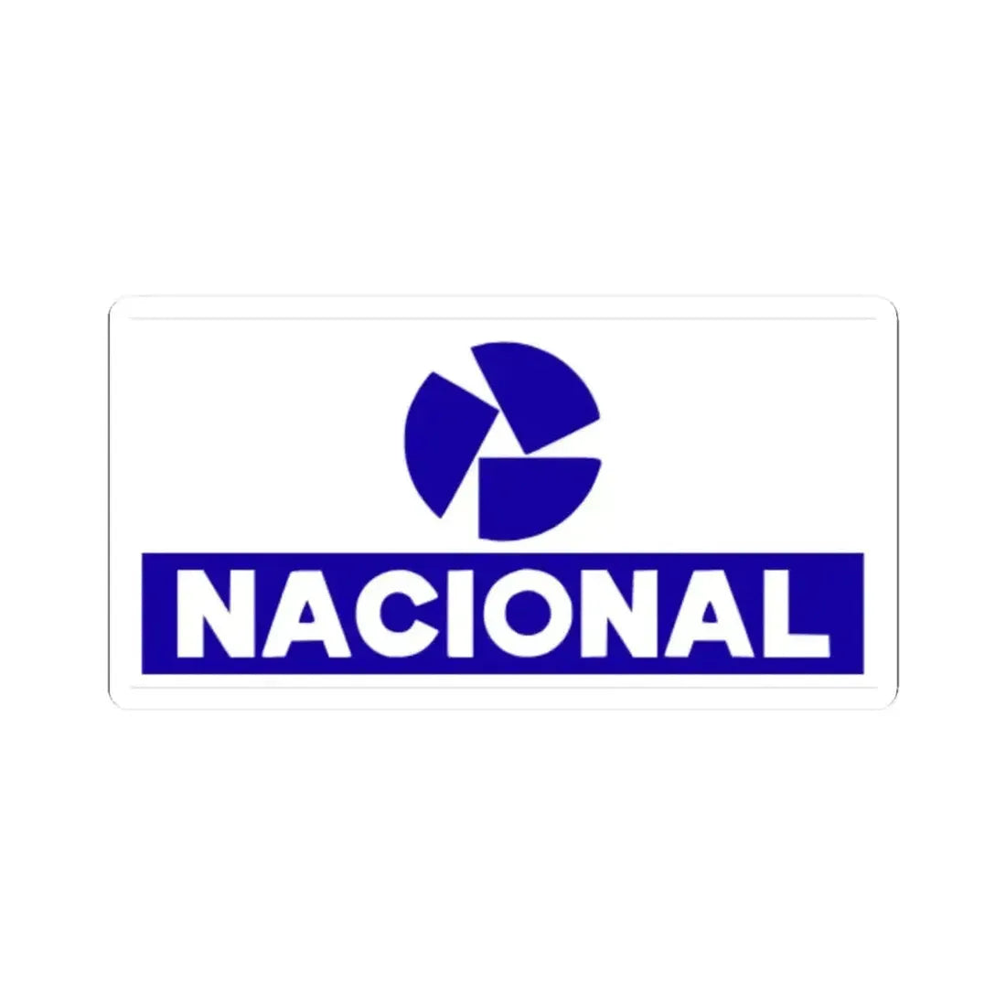 Banco Nacional (blue) (Logo) STICKER Vinyl Kiss-Cut Decal 6 Inch White - The Sticker Space