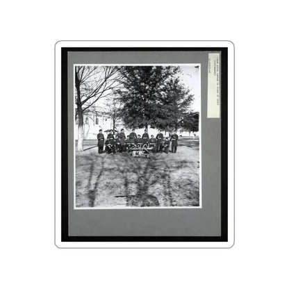 Band Group Seated Behind Their Instruments (U.S. Civil War) STICKER Vinyl Die-Cut Decal - The Sticker Space