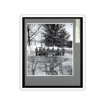 Band Group Seated Behind Their Instruments (U.S. Civil War) STICKER Vinyl Die-Cut Decal White Die-Cut 3 Inch - The Sticker Space