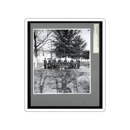 Band Group Seated Behind Their Instruments (U.S. Civil War) STICKER Vinyl Die-Cut Decal White Die-Cut 5 Inch - The Sticker Space