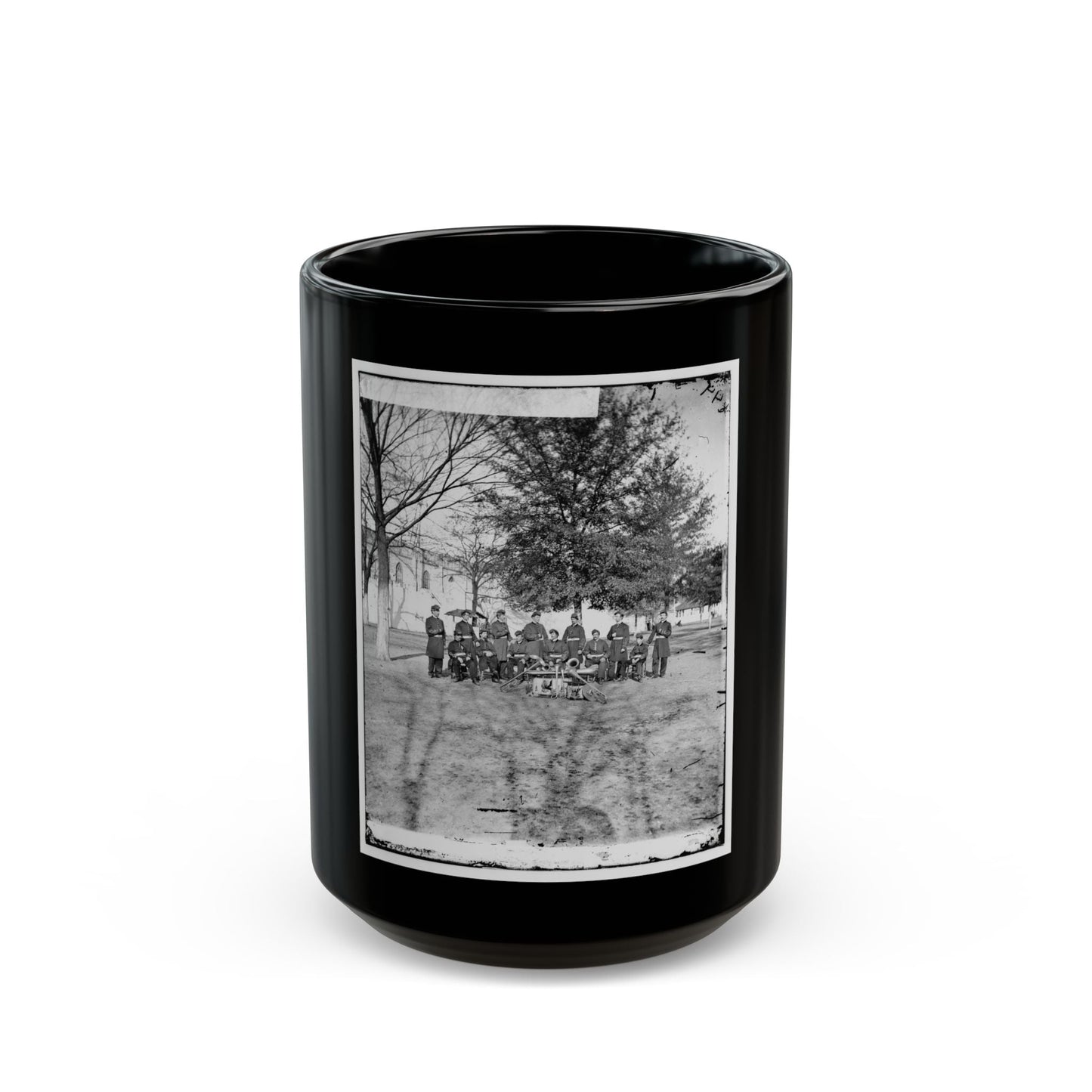 Band Group Seated Behind Their Instruments(2) (U.S. Civil War) Black Coffee Mug