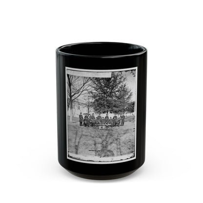 Band Group Seated Behind Their Instruments(2) (U.S. Civil War) Black Coffee Mug