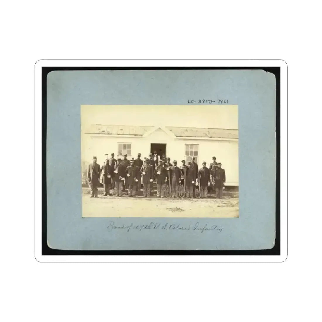 Band of 107Th U.S. Colored Infantry (U.S. Civil War) STICKER Vinyl Kiss-Cut Decal 2 Inch White - The Sticker Space