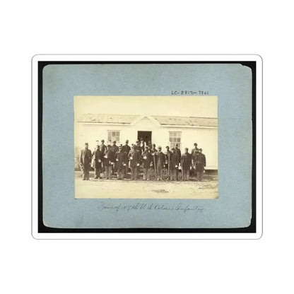 Band of 107Th U.S. Colored Infantry (U.S. Civil War) STICKER Vinyl Kiss-Cut Decal 4 Inch White - The Sticker Space