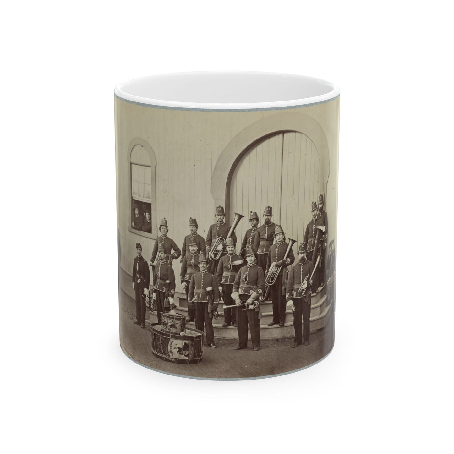 Band Of 10th Veteran Reserve Corps, Washington, D.C., April, 1865 (U.S. Civil War) White Coffee Mug