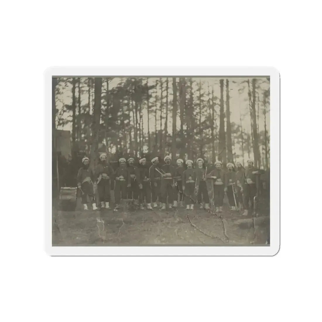 Band Of 114th Pa. Infantry, Brandy Station, Va., Apr. 1864 (U.S. Civil War) Refrigerator Magnet 2 Inch Die-Cut - The Sticker Space