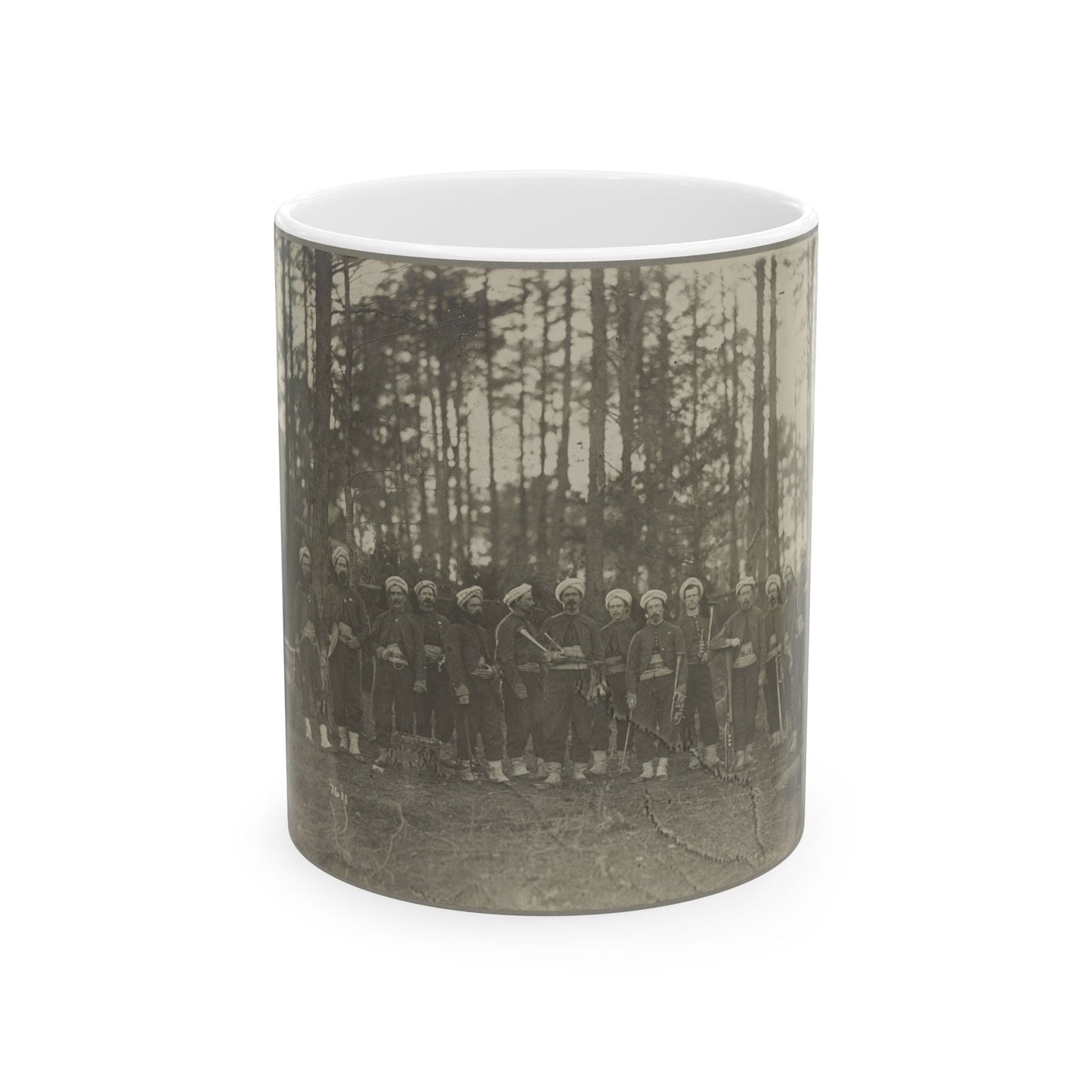 Band Of 114th Pa. Infantry, Brandy Station, Va., Apr. 1864 (U.S. Civil War) White Coffee Mug