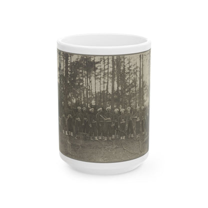 Band Of 114th Pa. Infantry, Brandy Station, Va., Apr. 1864 (U.S. Civil War) White Coffee Mug