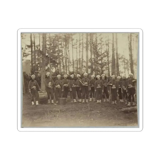 Band of 114Th Pennsylvania Infantry in Front of Petersburg, Va., August, 1864 (U.S. Civil War) STICKER Vinyl Kiss-Cut Decal 2 Inch White - The Sticker Space