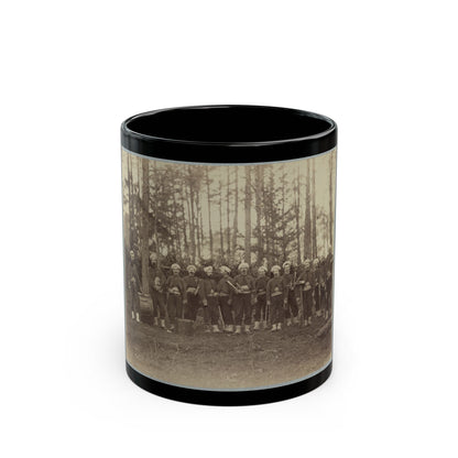 Band Of 114th Pennsylvania Infantry In Front Of Petersburg, Va., August, 1864 (U.S. Civil War) Black Coffee Mug