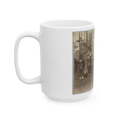 Band Of 114th Pennsylvania Infantry In Front Of Petersburg, Va., August, 1864 (U.S. Civil War) White Coffee Mug