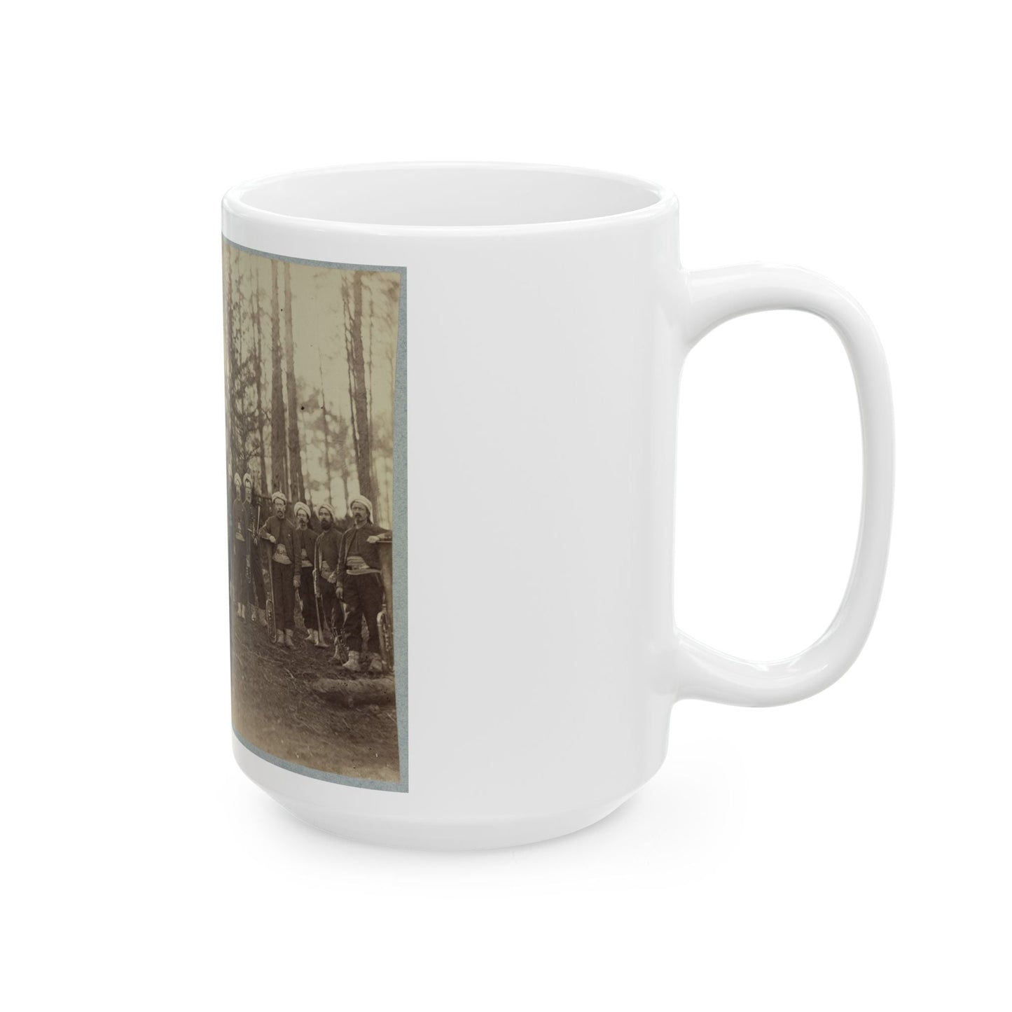 Band Of 114th Pennsylvania Infantry In Front Of Petersburg, Va., August, 1864 (U.S. Civil War) White Coffee Mug