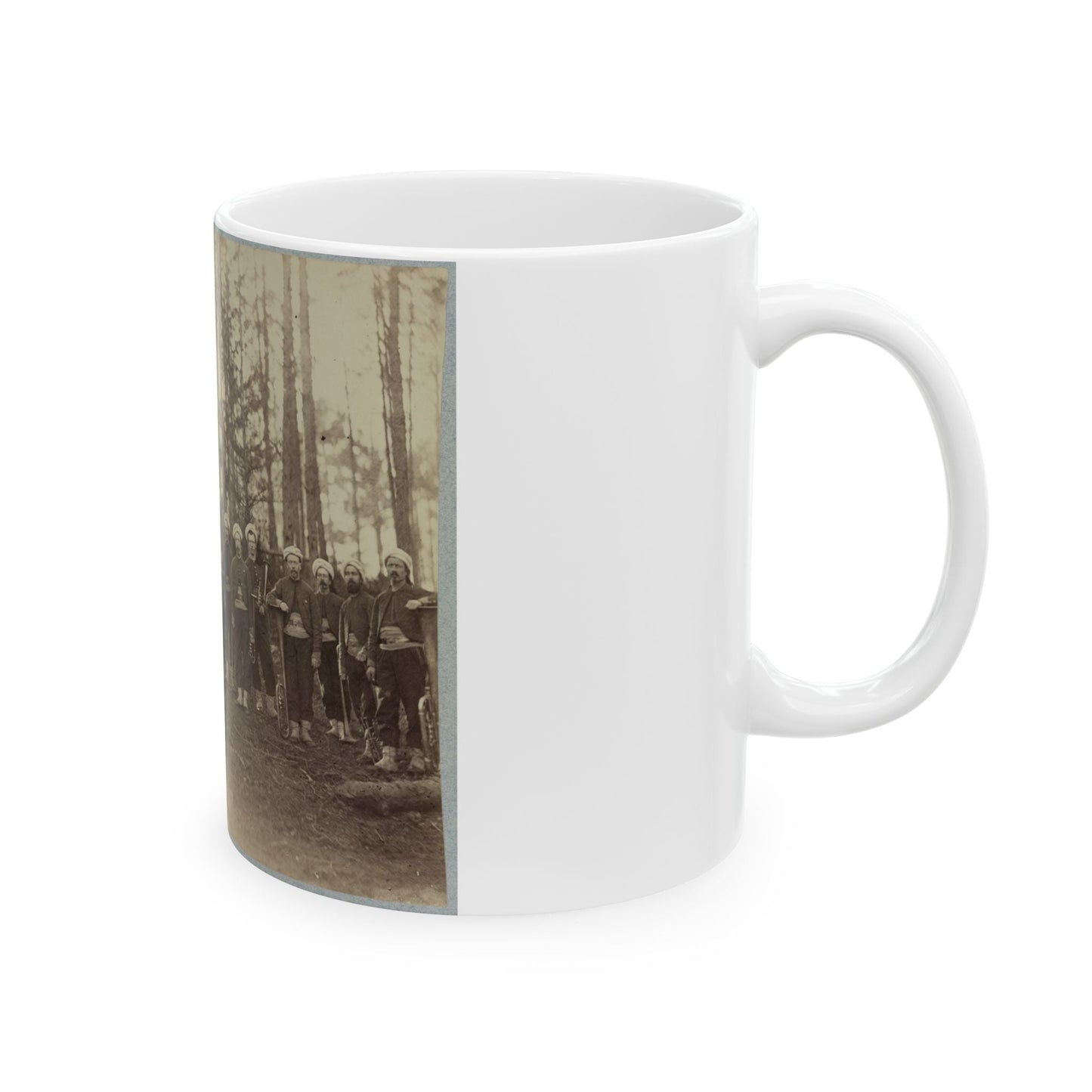 Band Of 114th Pennsylvania Infantry In Front Of Petersburg, Va., August, 1864 (U.S. Civil War) White Coffee Mug