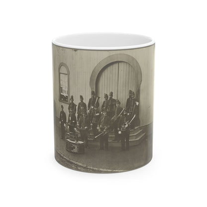 Band Of 9th & 10th Veterans Reserve Corps, Wash. D.C. Apr. 1865 (U.S. Civil War) White Coffee Mug