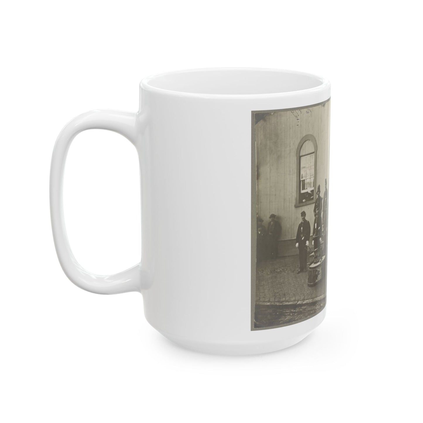 Band Of 9th & 10th Veterans Reserve Corps, Wash. D.C. Apr. 1865 (U.S. Civil War) White Coffee Mug