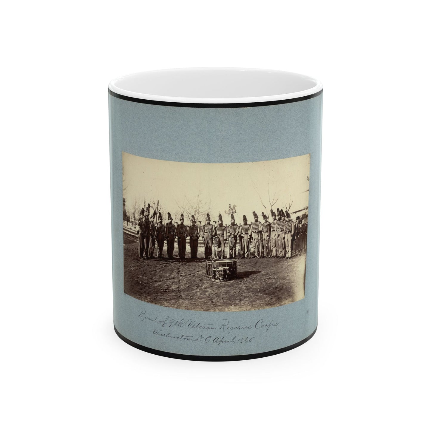 Band Of 9th Veteran Reserve Corps, Washington, D.C., April, 1865 (U.S. Civil War) White Coffee Mug