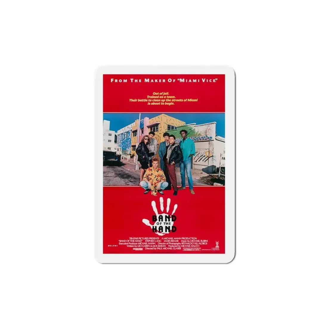 Band of the Hand 1986 Movie Poster Refrigerator Magnet - The Sticker Space