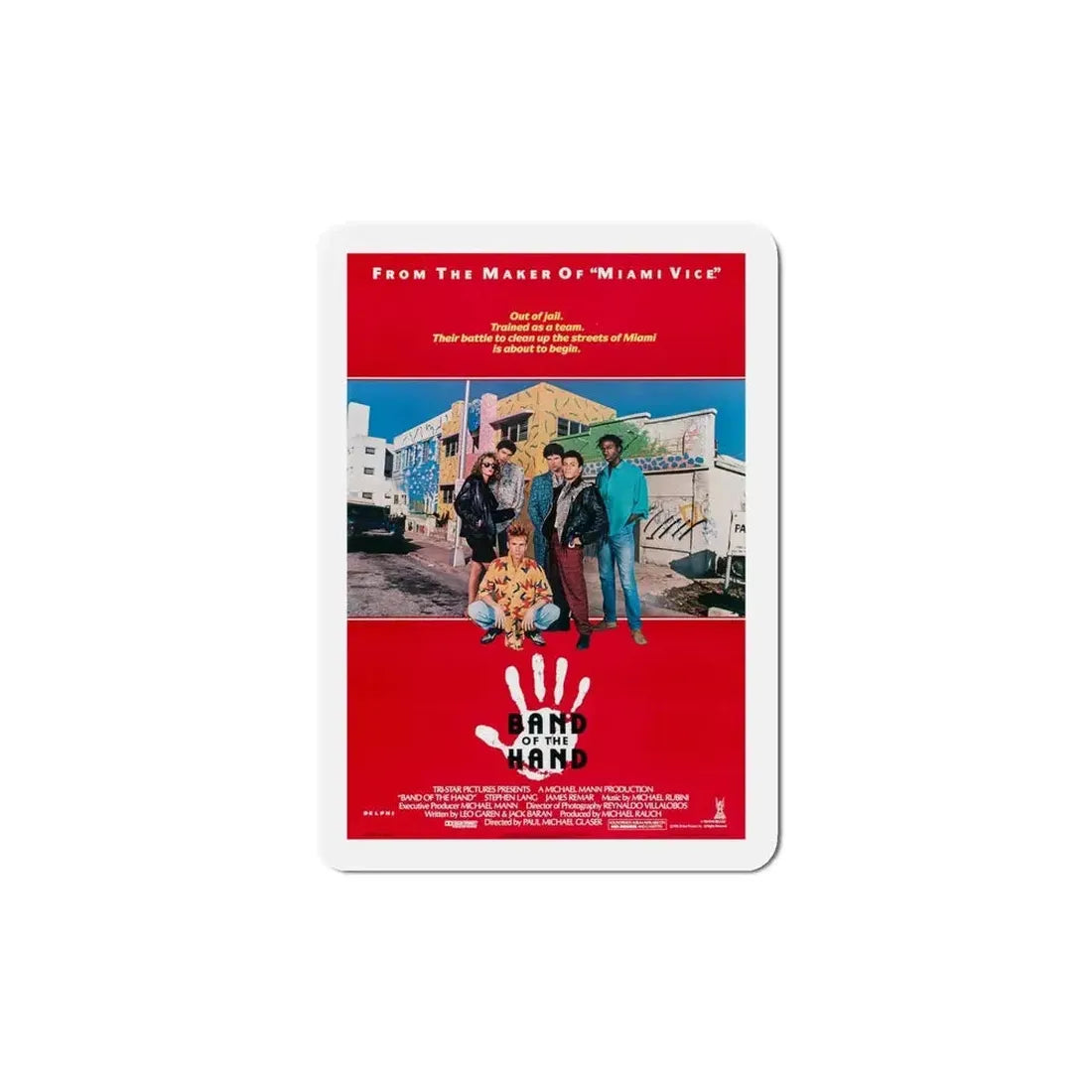 Band of the Hand 1986 Movie Poster Refrigerator Magnet - The Sticker Space