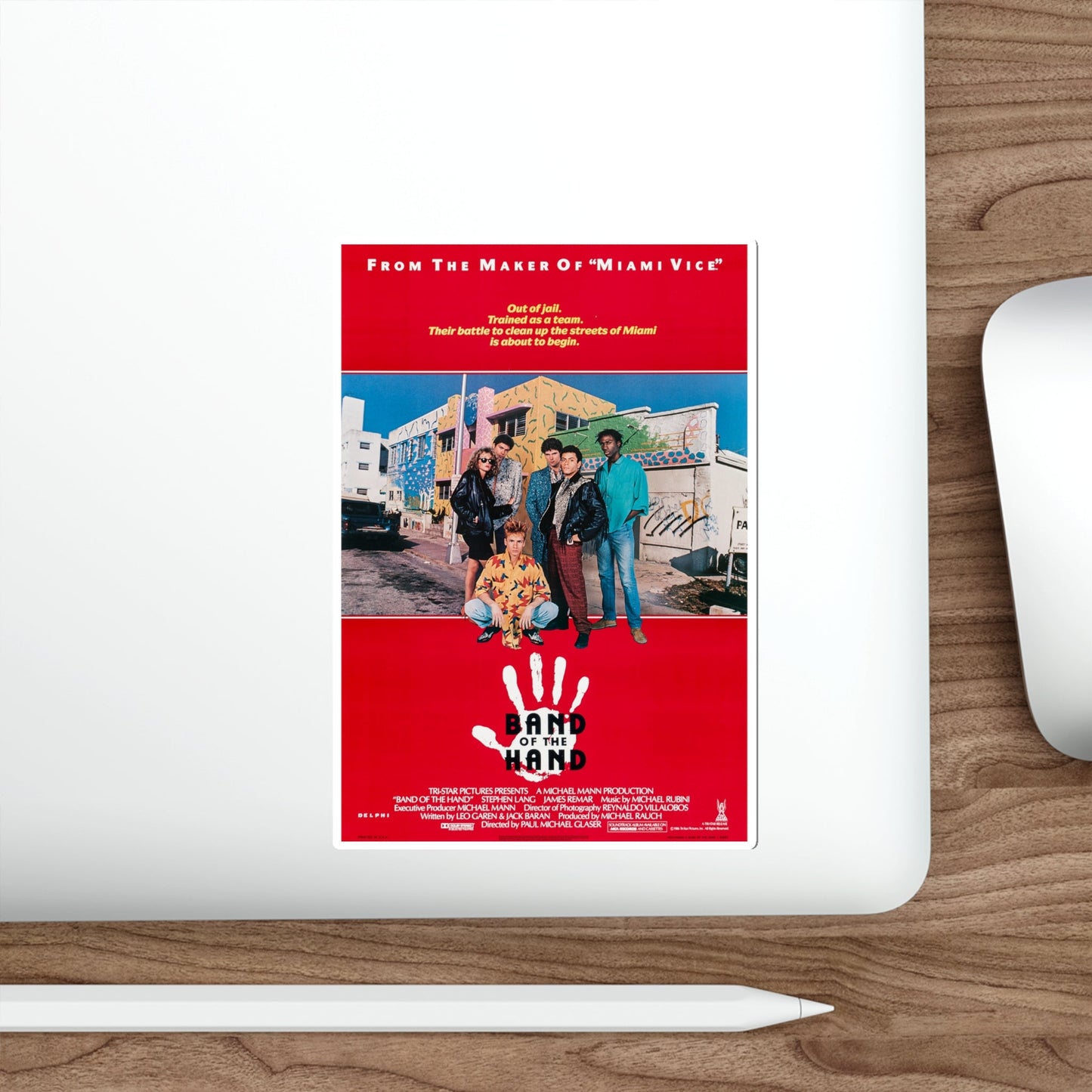 Band of the Hand 1986 Movie Poster STICKER Vinyl Die-Cut Decal-The Sticker Space