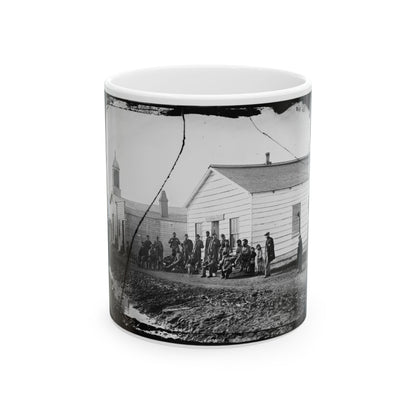 Band Quarters Of 9th Or 10th Veteran Reserve Corp. Wash. D.C., April 1865. (U.S. Civil War) White Coffee Mug