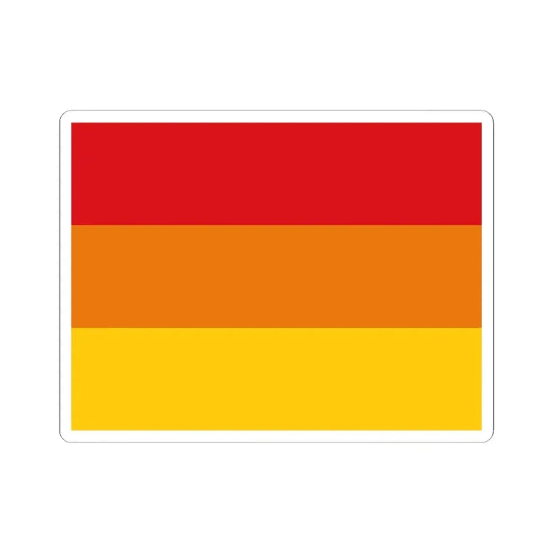 Bandera Andahuaylas (Peru) STICKER Vinyl Kiss-Cut Decal 4 Inch White - The Sticker Space