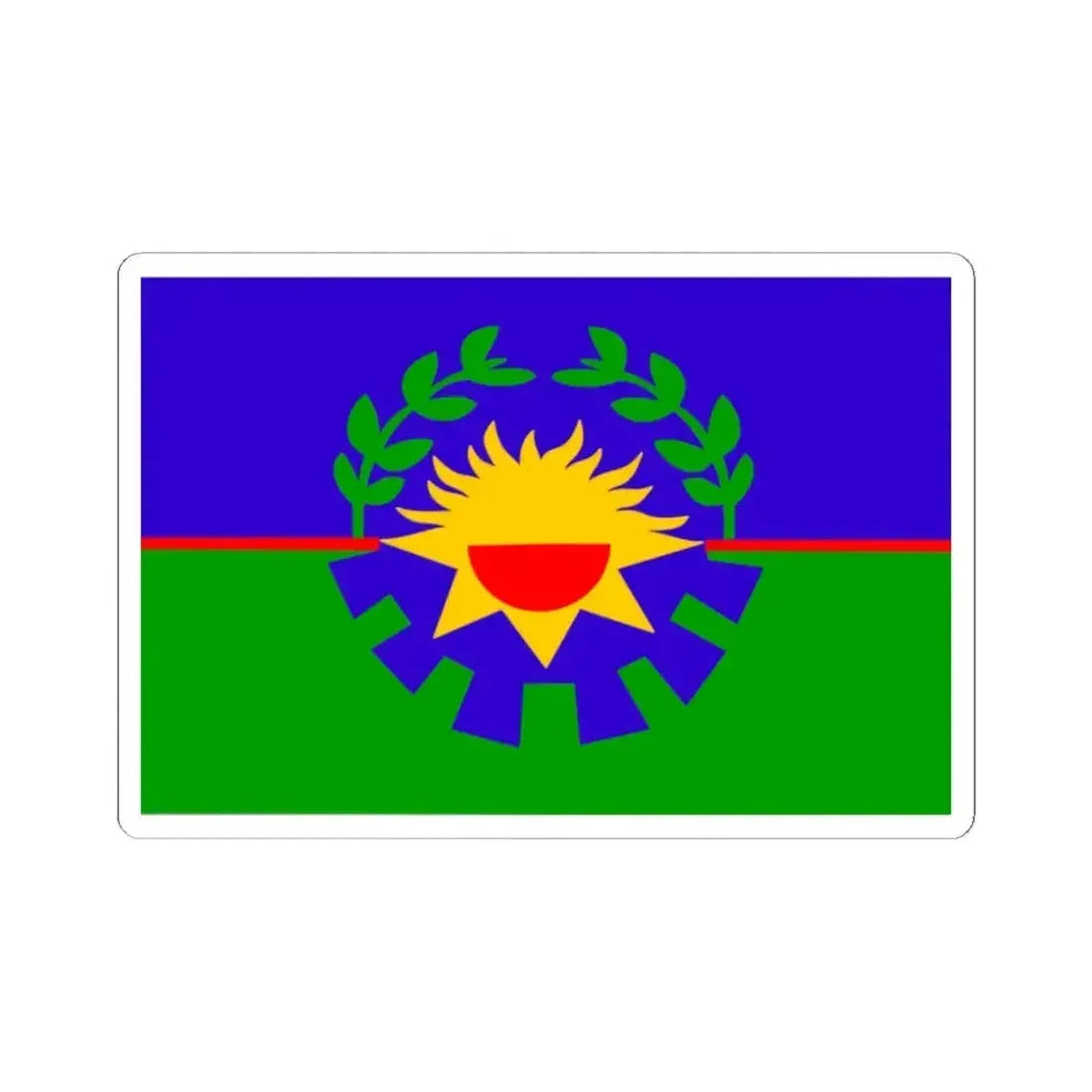 Bandera Buenos Aires (Argentina) STICKER Vinyl Kiss-Cut Decal 2 Inch White - The Sticker Space