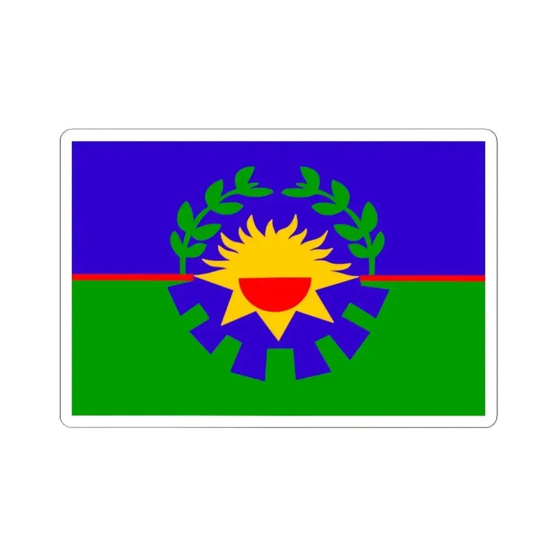 Bandera Buenos Aires (Argentina) STICKER Vinyl Kiss-Cut Decal 4 Inch White - The Sticker Space