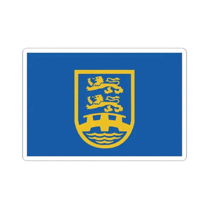 Bandera Bund Deutscher Nordschleswiger (Denmark) STICKER Vinyl Kiss-Cut Decal 2 Inch White - The Sticker Space