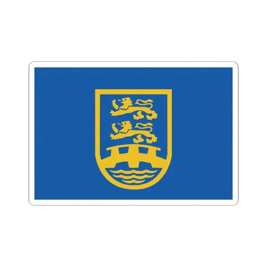 Bandera Bund Deutscher Nordschleswiger (Denmark) STICKER Vinyl Kiss-Cut Decal 2 Inch White - The Sticker Space