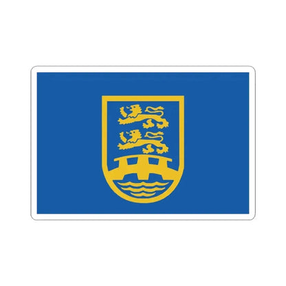 Bandera Bund Deutscher Nordschleswiger (Denmark) STICKER Vinyl Kiss-Cut Decal 3 Inch White - The Sticker Space