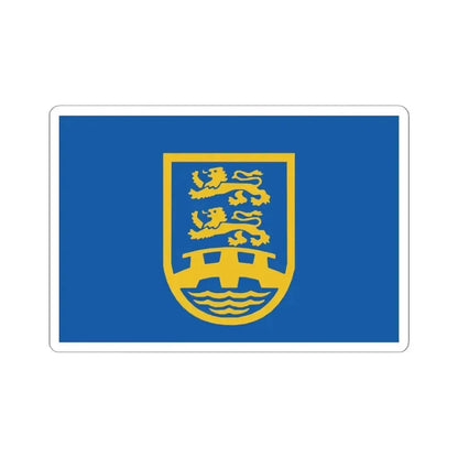 Bandera Bund Deutscher Nordschleswiger (Denmark) STICKER Vinyl Kiss-Cut Decal 6 Inch White - The Sticker Space