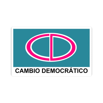 Bandera - Cambio Democratico Panama (Panama) STICKER Vinyl Kiss-Cut Decal 2 Inch White - The Sticker Space